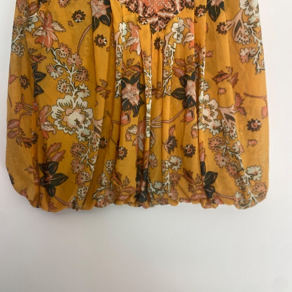 Free People M Havana Floral Print Surplice Top - Picture 10 of 12